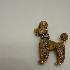 Elegant Poodle Dog Brooch
